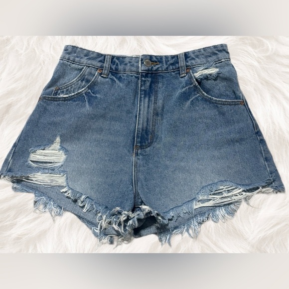 ROLLA'S Pants - Rolla’s Dusters High Rise Cutoff Shorts Distressed Frayed Hem 27